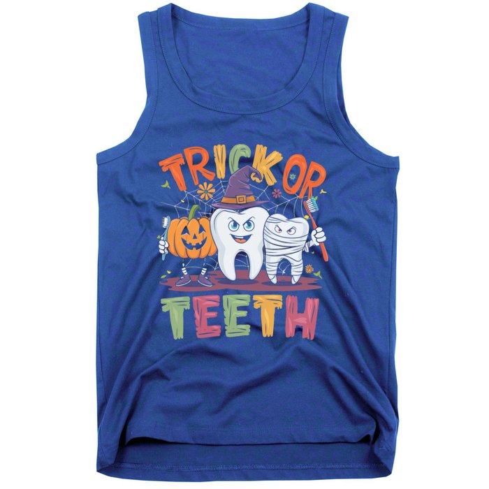 Trick Or Th Halloween Dental Hygienist Assistant Funny Gift Tank Top