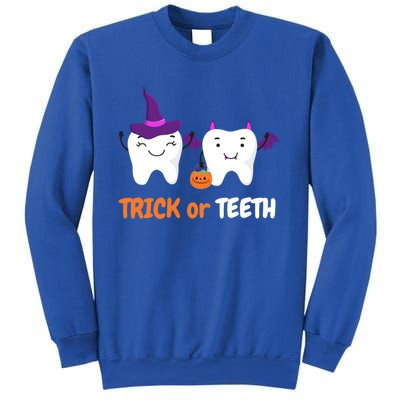 Trick Or Teeth Treat Funny Dental Halloween Dentist Cool Gift Sweatshirt