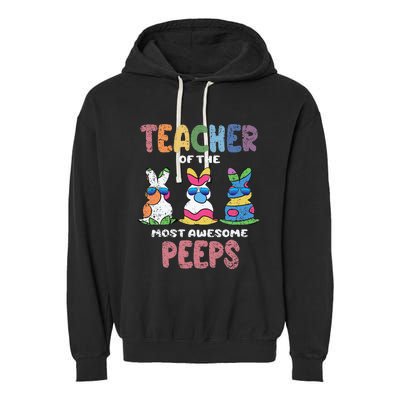 Teacher Of The Most Awesome Easter Bunny Spring Garment-Dyed Fleece Hoodie