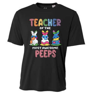 Teacher Of The Most Awesome Easter Bunny Spring Cooling Performance Crew T-Shirt