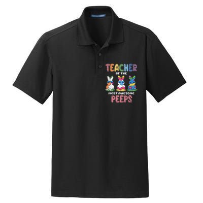 Teacher Of The Most Awesome Easter Bunny Spring Dry Zone Grid Polo