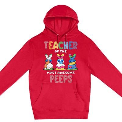 Teacher Of The Most Awesome Easter Bunny Spring Premium Pullover Hoodie