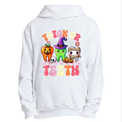 Trick Or Teeth Halloween Dentist Dental Hygienist Assistant Urban Pullover Hoodie