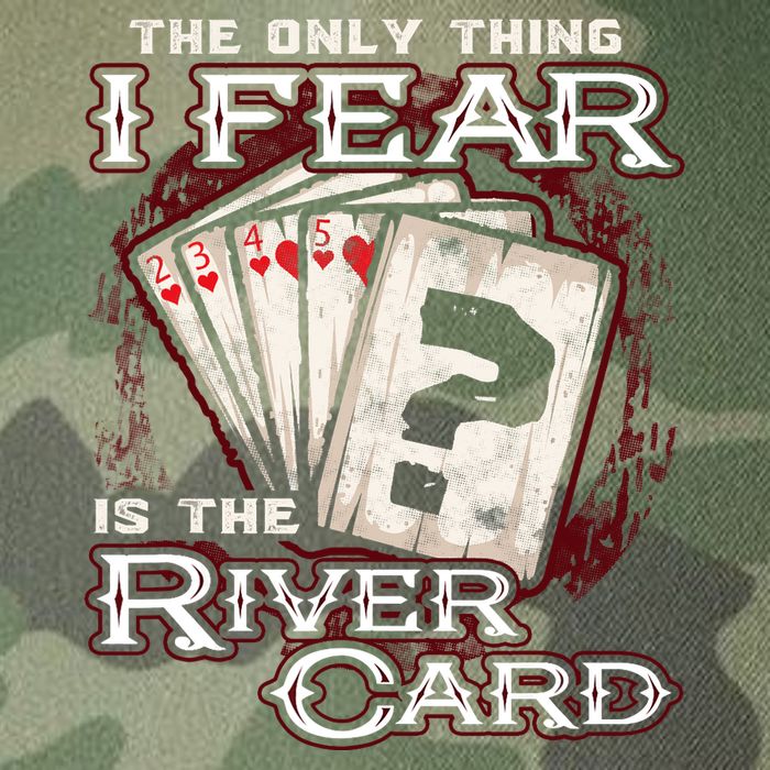 The Only Thing I Fear Is The River Card Funny Poker Player Legacy Tie Dye Trucker Hat
