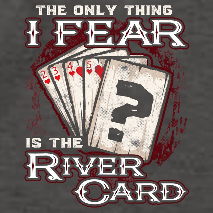 The Only Thing I Fear Is The River Card Funny Poker Player Vector Backpack
