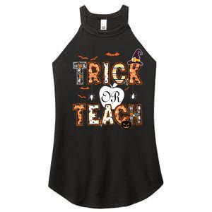 Trick Or Teach Retro Halloween Teacher Costume Women's Perfect Tri Rocker Tank