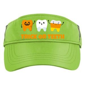 Trick Or Teeth Treat Funny Dental Halloween Dentist Gift Adult Drive Performance Visor