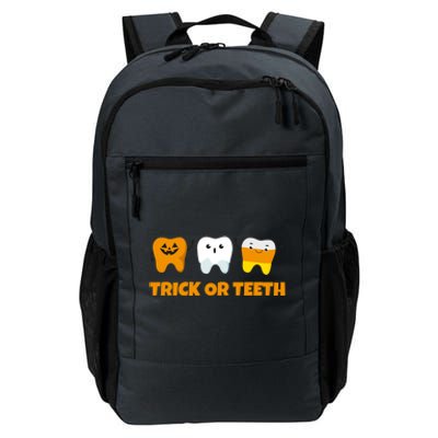 Trick Or Teeth Treat Funny Dental Halloween Dentist Gift Daily Commute Backpack