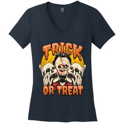 Trick Or Treat Women's V-Neck T-Shirt