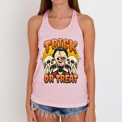 Trick Or Treat Women's Knotted Racerback Tank