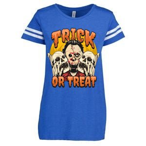 Trick Or Treat Enza Ladies Jersey Football T-Shirt