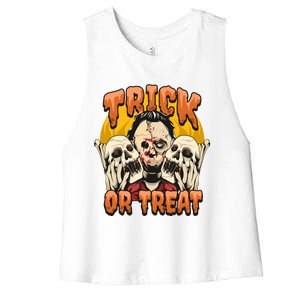 Trick Or Treat Women's Racerback Cropped Tank