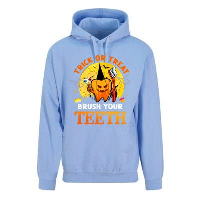 Trick Or Treat Brush Your Teeth Dental Dentist Halloween Meaningful Gift Unisex Surf Hoodie