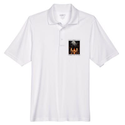 Trick Or Teach Ghost Books Reading Tarot Teachers Halloween Men's Origin Performance Pique Polo