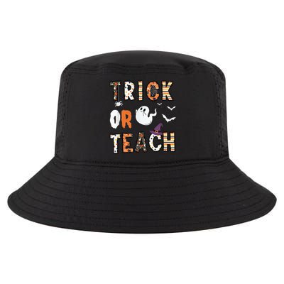 Trick Or Teach Funny Teacher Halloween Costume Cool Comfort Performance Bucket Hat