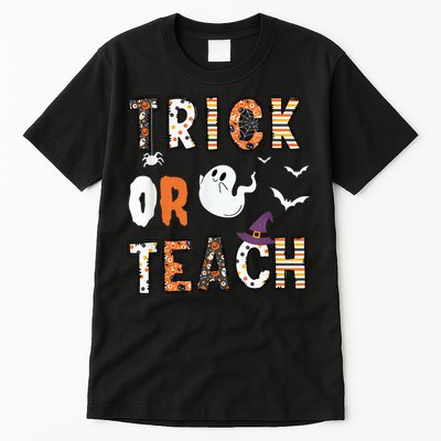 Trick Or Teach Funny Teacher Halloween Costume Tall T-Shirt