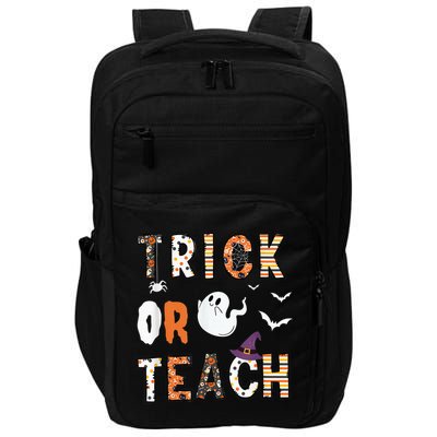 Trick Or Teach Funny Teacher Halloween Costume Impact Tech Backpack