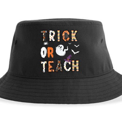 Trick Or Teach Funny Teacher Halloween Costume Sustainable Bucket Hat
