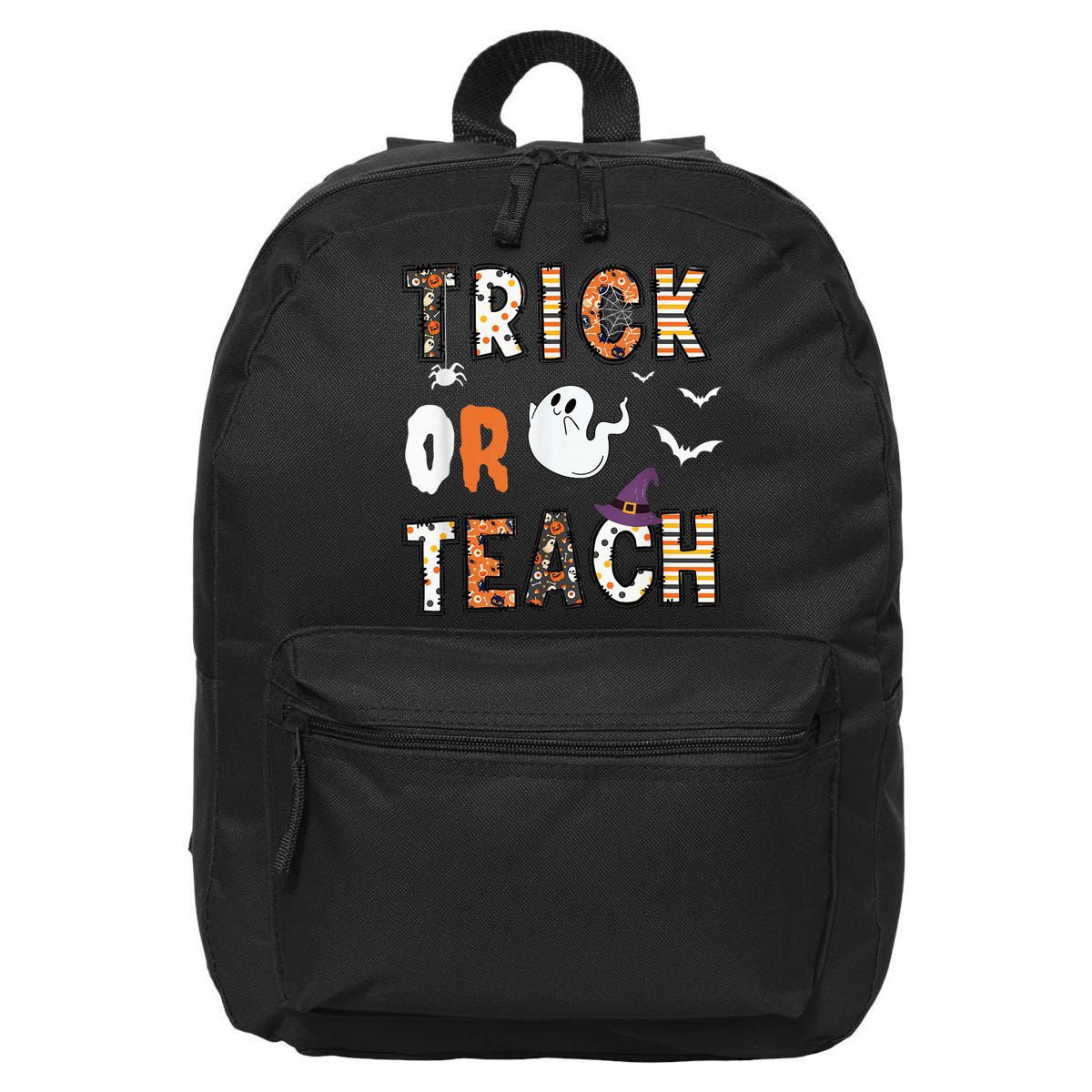 Trick Or Teach Funny Teacher Halloween Costume 16 in Basic Backpack