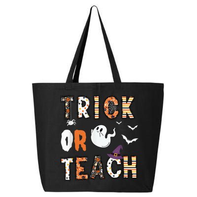 Trick Or Teach Funny Teacher Halloween Costume 25L Jumbo Tote