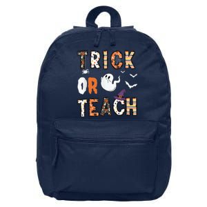 Trick Or Teach Funny Teacher Halloween Costume 16 in Basic Backpack