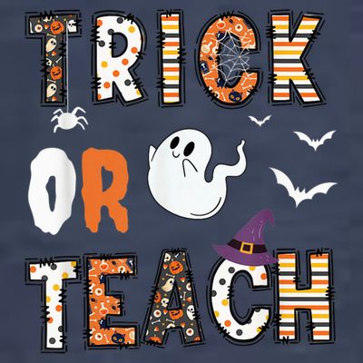 Trick Or Teach Funny Teacher Halloween Costume T-Shirt