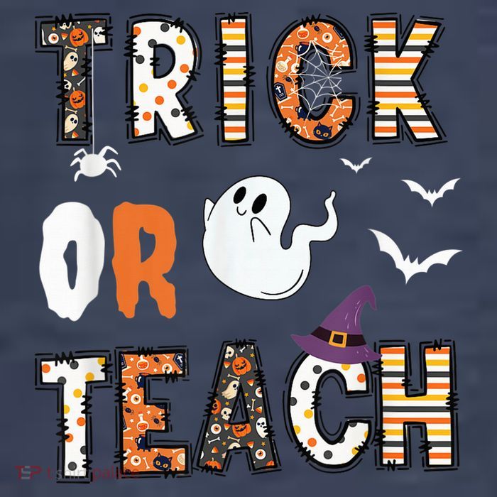 Trick Or Teach Funny Teacher Halloween Costume Vector Backpack