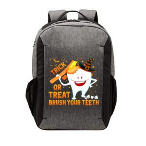 Trick Or Treat Brush Your Teeth Dentist Halloween Costume Gift Vector Backpack