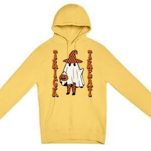 Trick Or Treat Festive Halloween Ghost Premium Pullover Hoodie