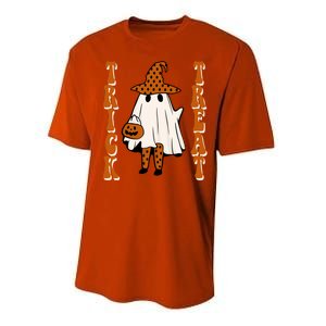 Trick Or Treat Festive Halloween Ghost Performance Sprint T-Shirt