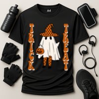 Trick Or Treat Festive Halloween Ghost Cooling Performance Crew T-Shirt