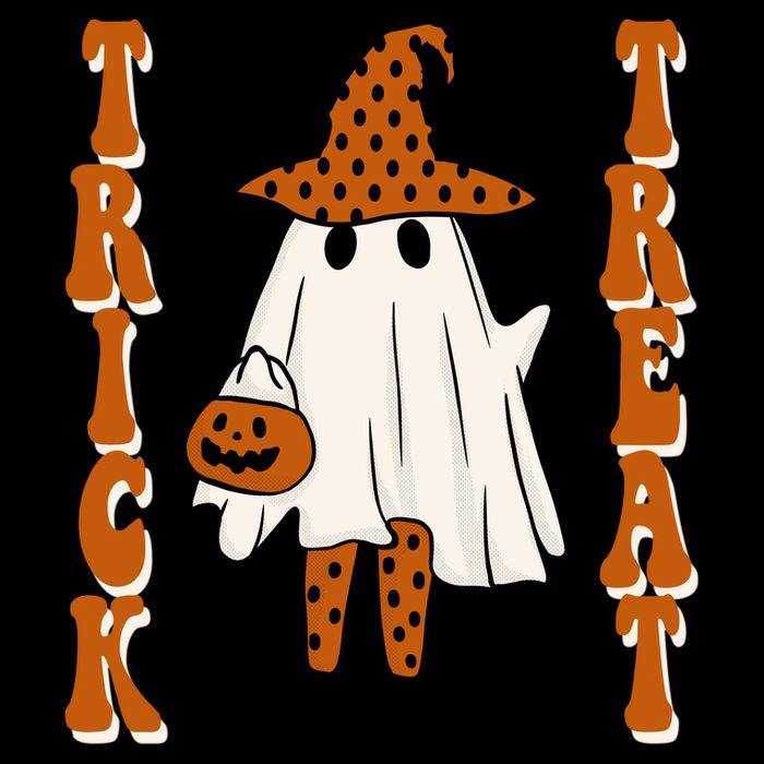 Trick Or Treat Festive Halloween Ghost Cooling Performance Crew T-Shirt