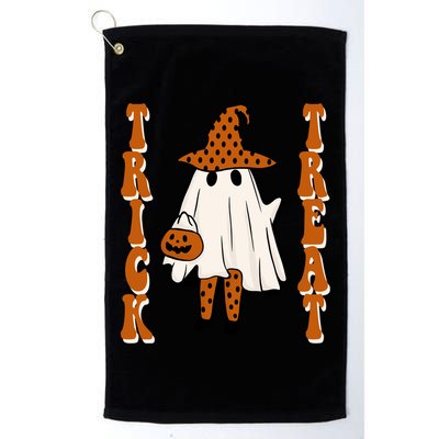 Trick Or Treat Festive Halloween Ghost Golf Towel
