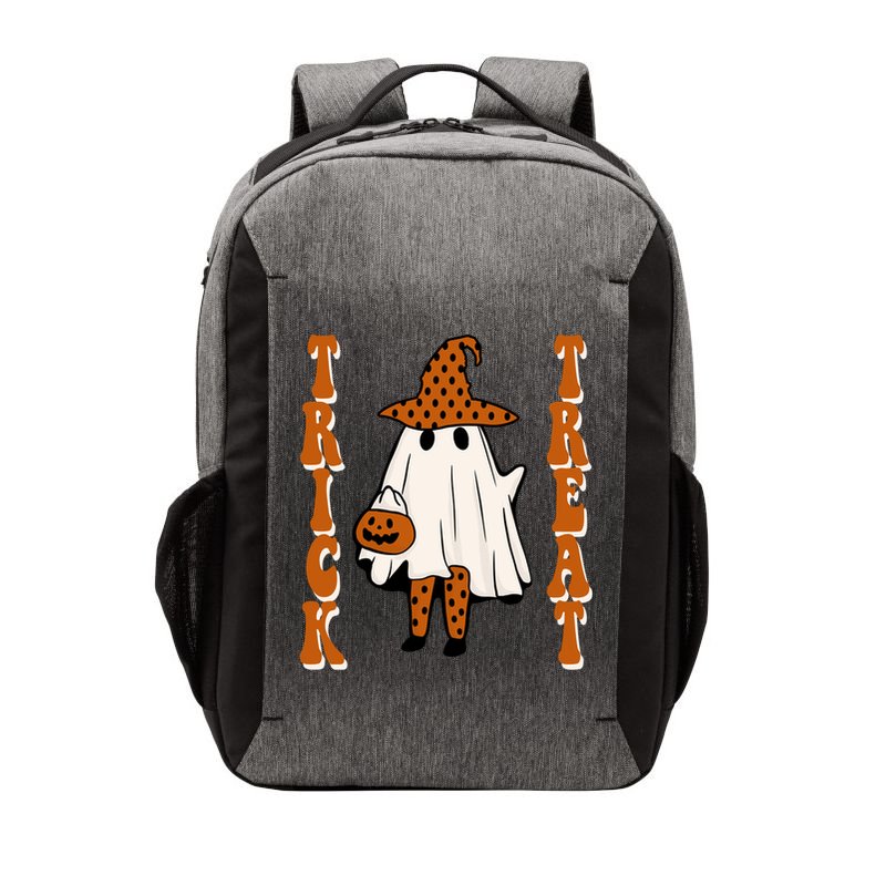 Trick Or Treat Festive Halloween Ghost Vector Backpack