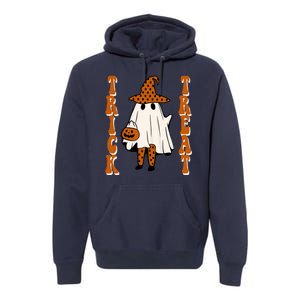 Trick Or Treat Festive Halloween Ghost Premium Hoodie