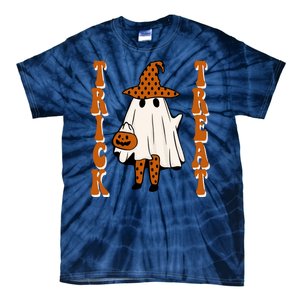 Trick Or Treat Festive Halloween Ghost Tie-Dye T-Shirt