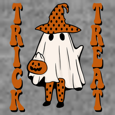 Trick Or Treat Festive Halloween Ghost T-Shirt
