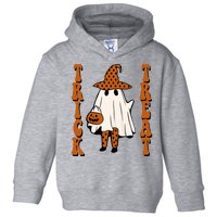 Trick Or Treat Festive Halloween Ghost Toddler Hoodie