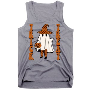 Trick Or Treat Festive Halloween Ghost Tank Top