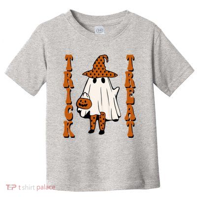 Trick Or Treat Festive Halloween Ghost Toddler T-Shirt