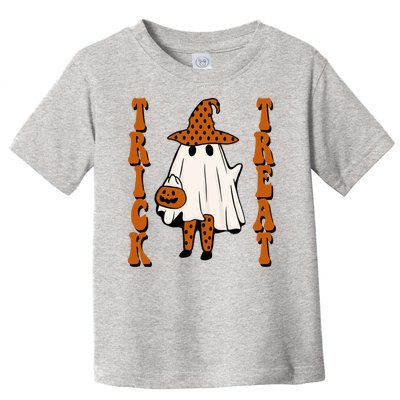 Trick Or Treat Festive Halloween Ghost Toddler T-Shirt