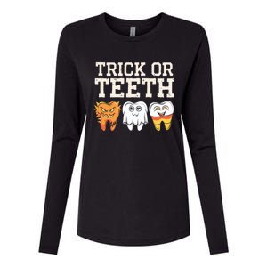 Trick Or Th Halloween Candy Treat Dental Dentist Gift Womens Cotton Relaxed Long Sleeve T-Shirt