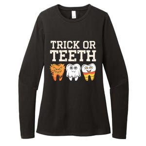 Trick Or Th Halloween Candy Treat Dental Dentist Gift Womens CVC Long Sleeve Shirt