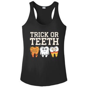 Trick Or Th Halloween Candy Treat Dental Dentist Gift Ladies PosiCharge Competitor Racerback Tank