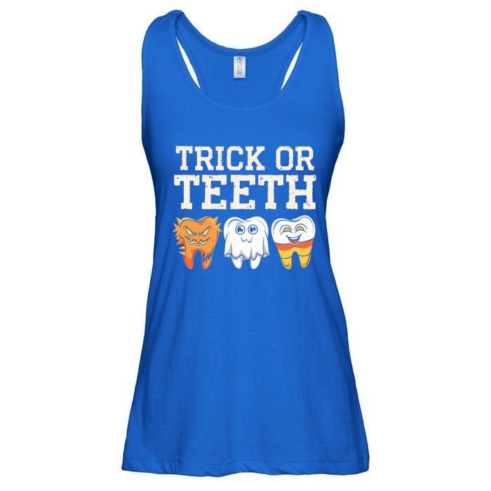 Trick Or Th Halloween Candy Treat Dental Dentist Gift Ladies Essential Flowy Tank