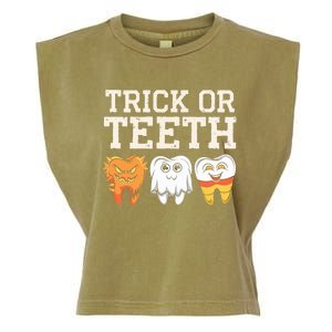 Trick Or Th Halloween Candy Treat Dental Dentist Gift Garment-Dyed Women's Muscle Tee