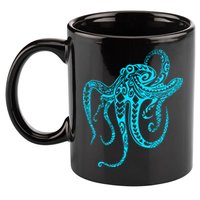 Tribal Octopus 11oz C Handle Ceramic Mug