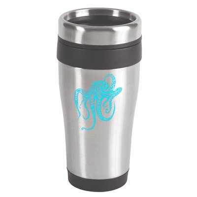 Tribal Octopus 16oz Travel Tumbler