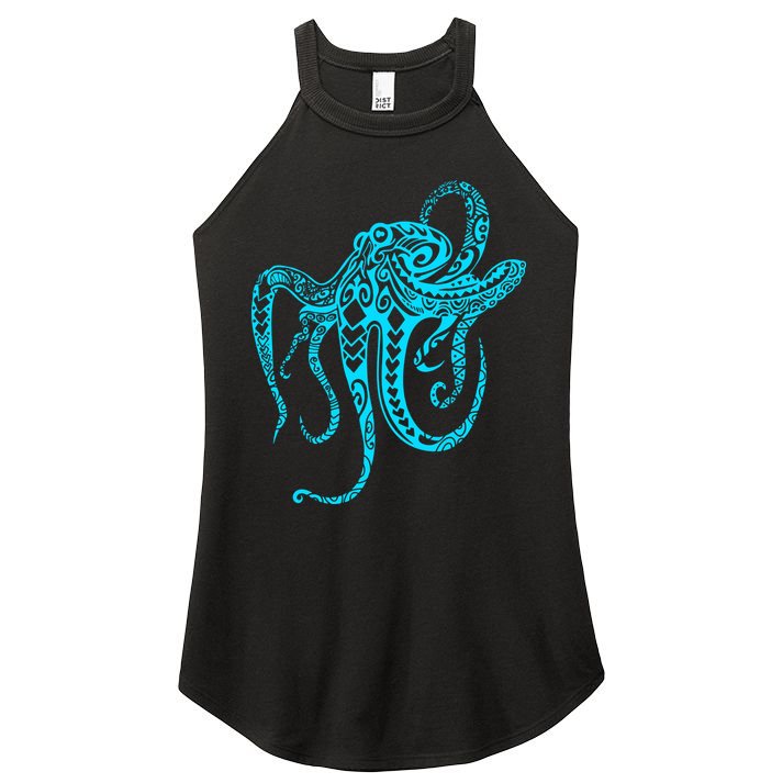 Tribal Octopus Women's Perfect Tri Rocker Tank