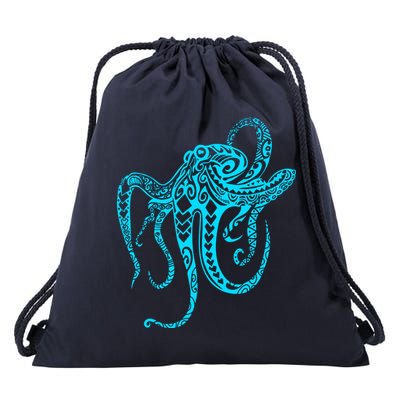 Tribal Octopus Drawstring Bag